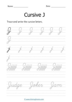 How to Draw the Letter 'J' in Cursive: A Detailed Insight into the Art of Writing